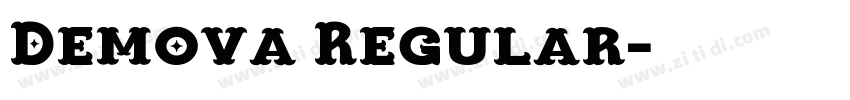 Demova Regular字体转换